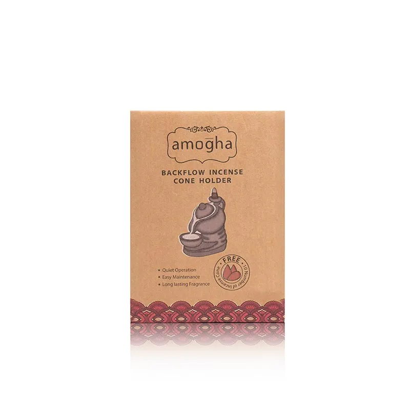 Amogha Backflow Incense Cone Holder | Multiple Designs | 6 x 6 x 5 inches