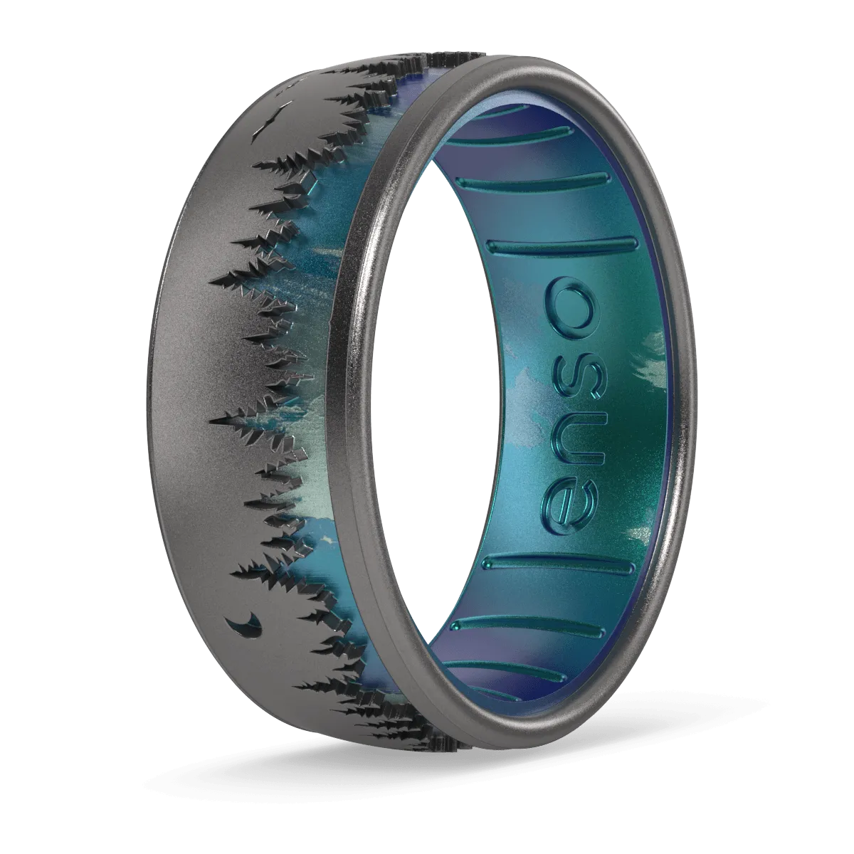 Etched Silicone Ring - Woodland