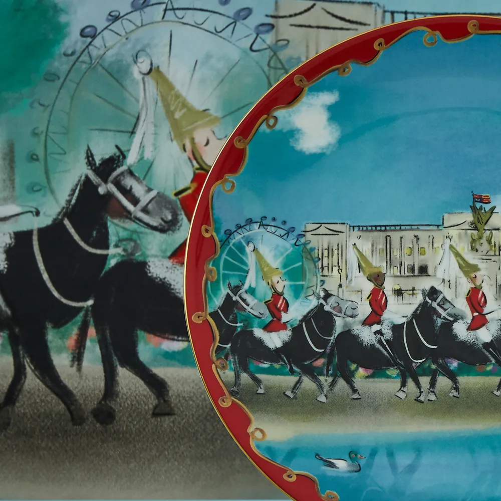 Life Guards on Parade 10" Coupe Plate