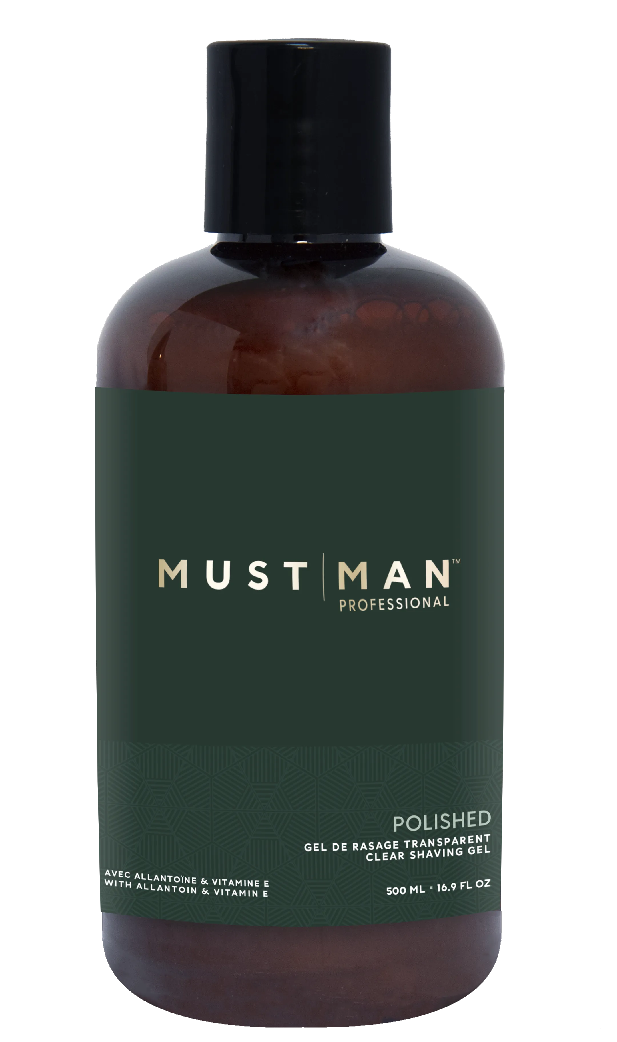 Must Man - Polished - Clear Shaving Gel, 16.9 Oz.