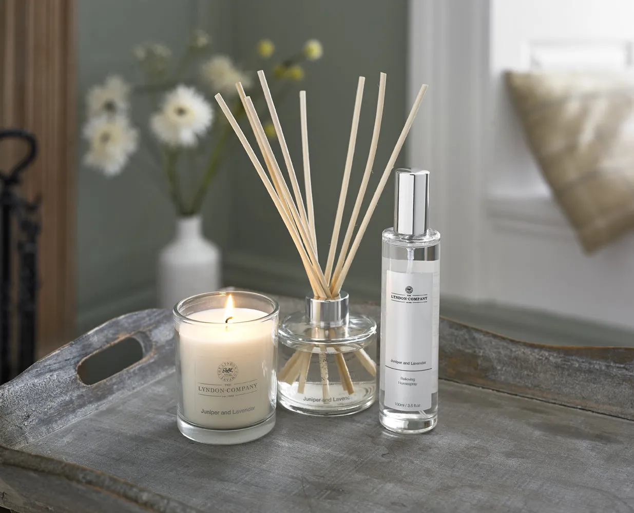 Scented Candle Gift Box and Diffuser Set