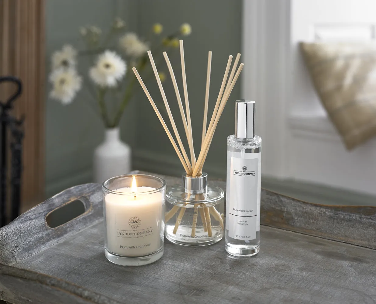 Scented Candle Gift Box and Diffuser Set